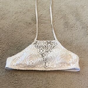 Xhilaration White Lace Bikini Top